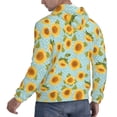 thumbnail image 6 of Sikiie White Polka Dot Sunflower A Men's Hoodie, Essentials Hoodie, Sweatshirt, Pullover Hooded Sweatshirt for Men-4X-Large, 6 of 7