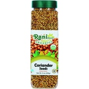 Rani Organic Coriander Seeds Whole (Dhania Sabut) 9oz (255g) PET Jar ~ All Natural | Vegan | Gluten Friendly | NON-GMO | Indian Origin | USDA Certified Organic