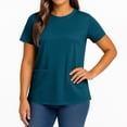 thumbnail image 5 of Resivox Dark Blue Scrubs Tops for Women Plus Size Scrub Tops Stretchy V Neck Plain Scrub Shirts Medical Scrubs Nursing Top Uniformes De Enfermeras De Mujer Dark Blue 2XL, 5 of 5