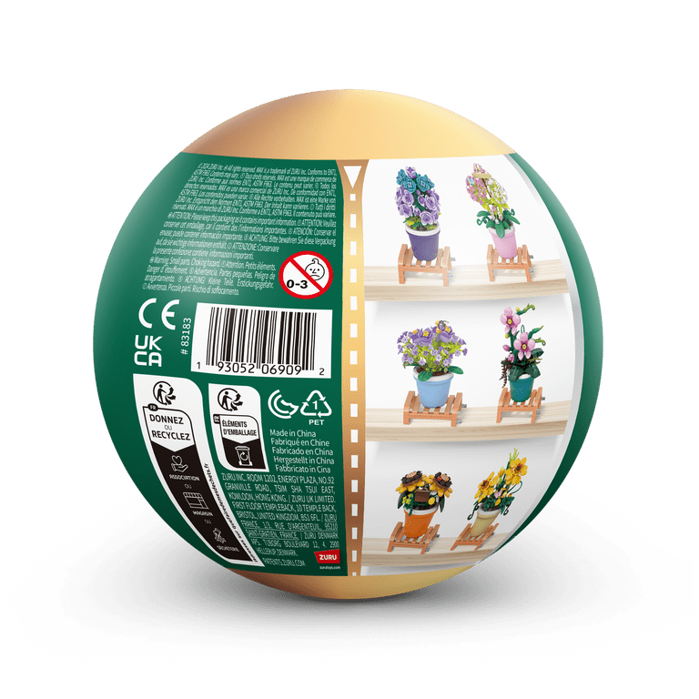 MAX Premium Garden Pot Plants Building Bricks Collection (up to