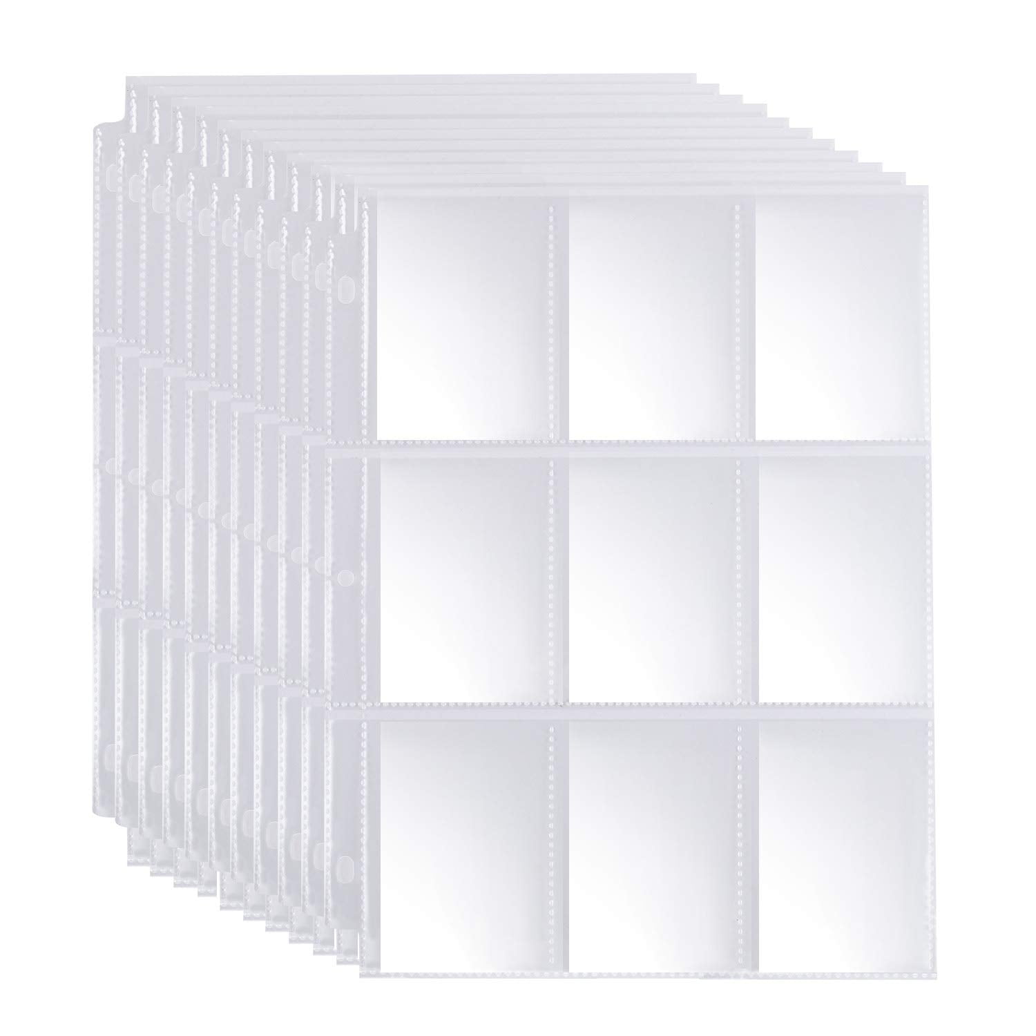 Toucan 50-Pack Recipe Card Protector Sheets - Clear 4x6 Inch Pocket Pages For 3 Ring Binders, Holds 4 Cards, Acid Free