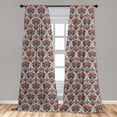 thumbnail image 5 of Ambesonne Paisley Curtains, Oriental Persian, Pair of 28"x84", Dried Rose Mauve, 5 of 5