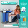 thumbnail image 5 of Express Water – Whole House Anti Scale Filter Set – 3 Stage Filtration Water Conditioner Replacement Kit – Sediment, Carbon Block, Polyphosphate High Capacity Cartridge – 5 Micron – 4.5” x 20” inch, 5 of 9