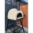 thumbnail image 3 of Cement Outdoor Pizza Oven / Clay Plain Front Wood Fired Pizza Ovens with Black Flue - OP51, 3 of 5