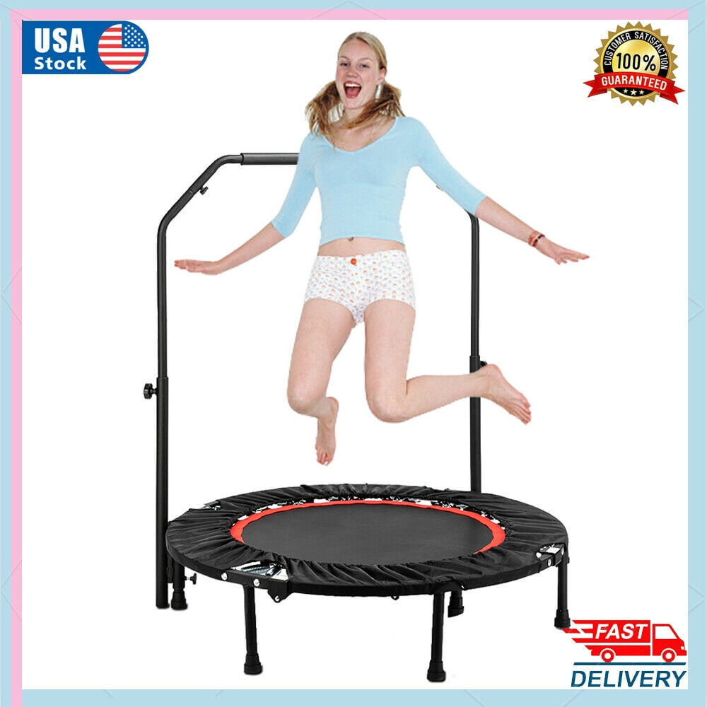 Details about   TX-6388B 40" Fitness Trampoline Oxford Cloth C Handrail With Storage Bag 
