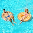 thumbnail image 5 of Pool Floats Toys Inflatable Tanning 47.24 Inch Swimming Ring Pool Rings Inflatable Tube Blue, 5 of 6