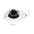thumbnail image 2 of SOPOTUTU Stylish Black Fascinator Hat with Breathable Mesh Veil for Weddings, Parties, and Special Occasions, 2 of 7
