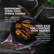 FINEX 8 Cast Iron Skillet Without Lid - Versatile Cast Iron Pan - Cooking Pan Enhances Food Taste - Nonstick Skillet - Heirloom Kitchen Essentials - Pre-Seasoned with Flaxseed Oil