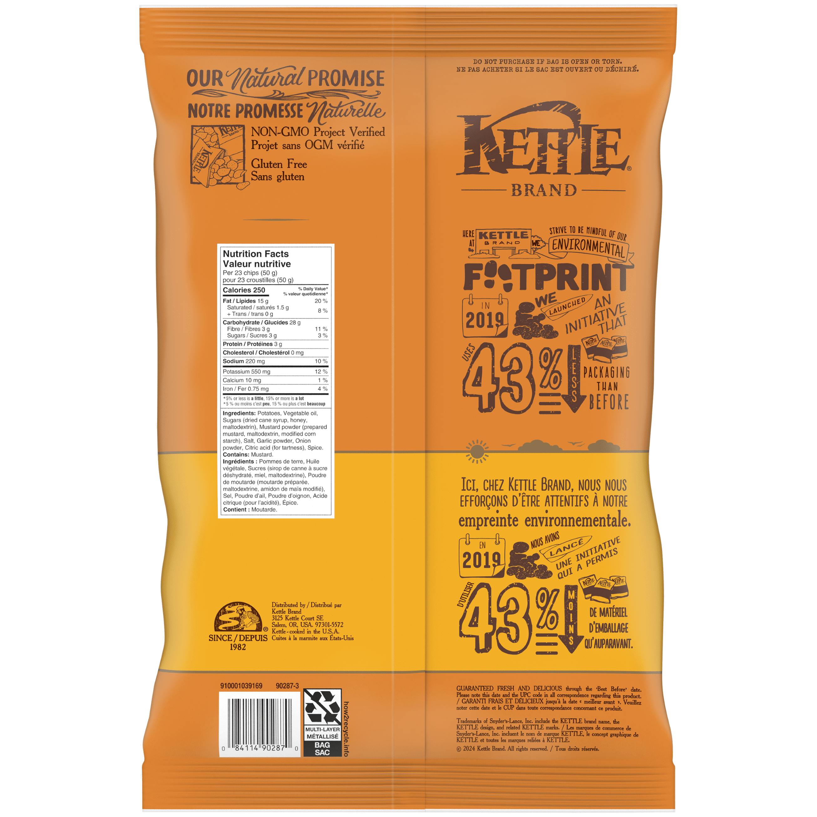 Kettle Croustilles Miel et Dijon