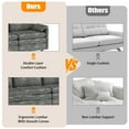 thumbnail image 3 of 108" Modular Chenille Cloud Sectional with Ottoman, Extra-Deep l-Shape Sofa for Living Room & Apartment, 3 of 7
