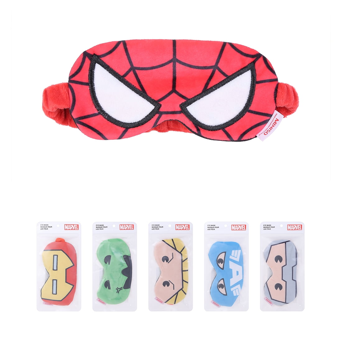 MINISO MARVEL Sleep Mask, Upgraded 3D Contoured 100 Blackout Eye Mask for Sleeping with