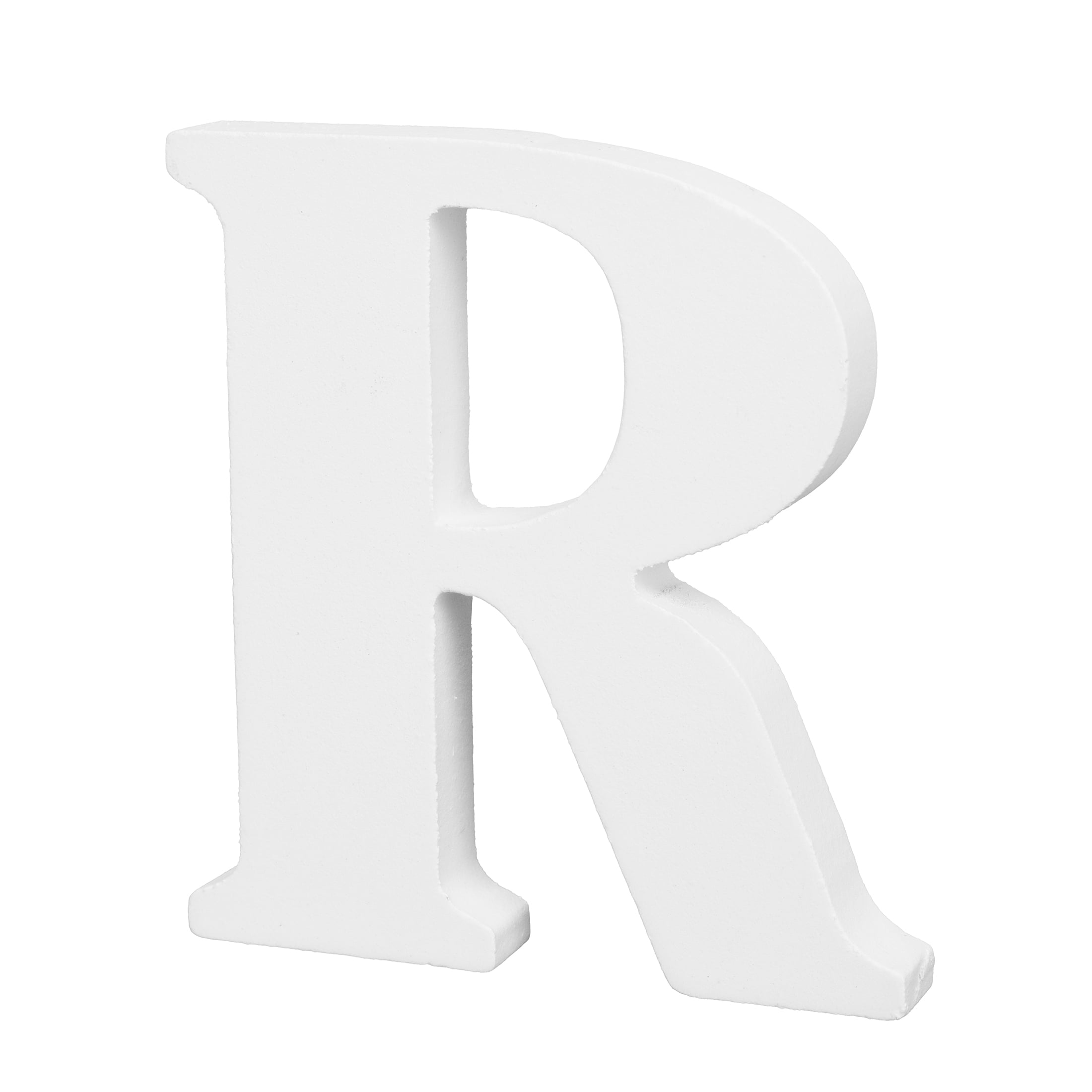 (6 pack) Cousin DIY 3" White Wood Letter R