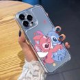 thumbnail image 2 of Disney-funda de teléfono con dibujos animados para iPhone, carcasa Kawaii anticaída con diseño de Ángel abraza Stitch para iPhone 15, 14, 13, 12, 16 Pro Max, 7, 8, 14 Plus, XR, XS, X, Y2K, 2 of 5