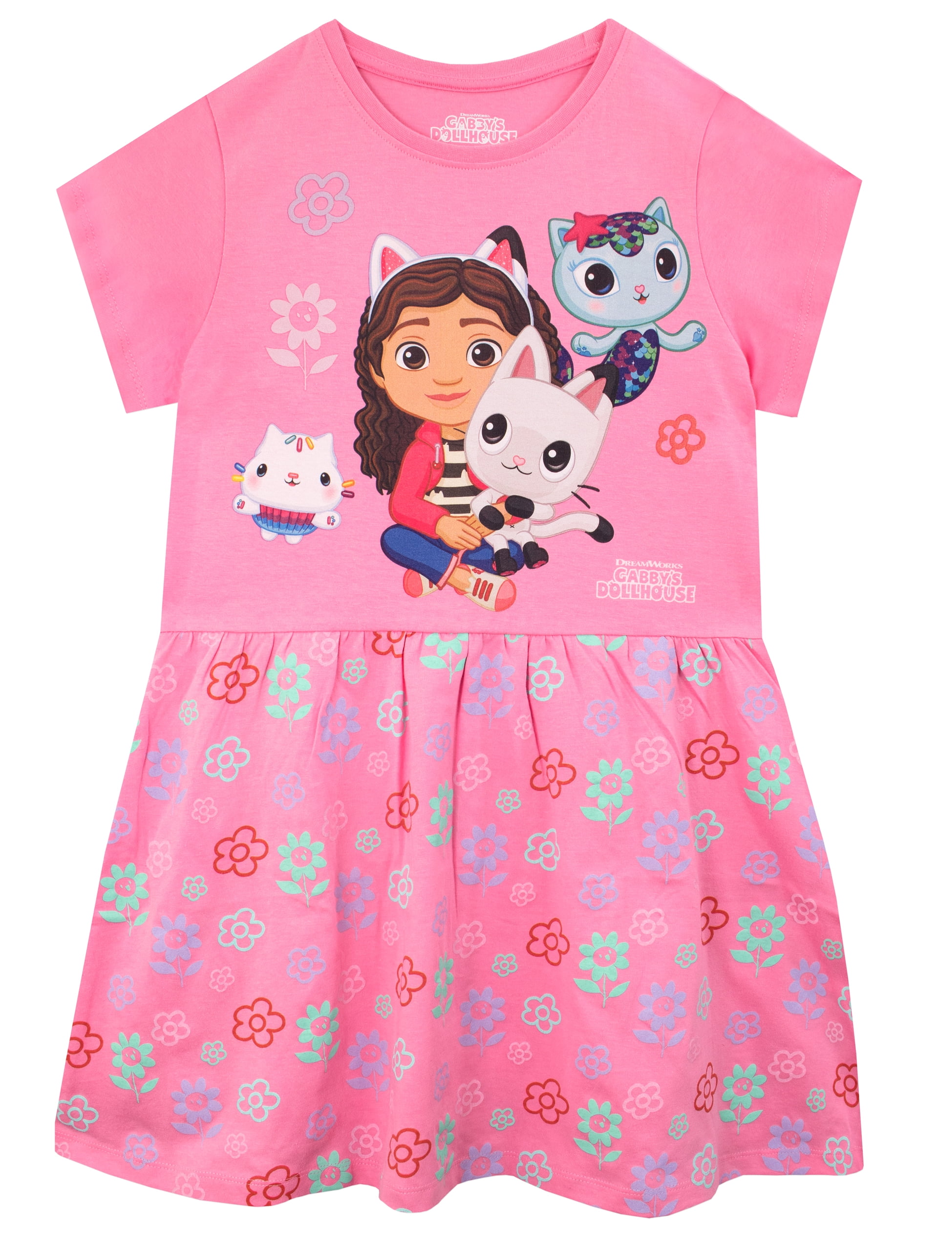 Bambini Princess Dress Girls Cartoon Gabby Dollhouse costumi vestiti estivi  Baby Children Ruffle a-line Birthday Party Vestidos