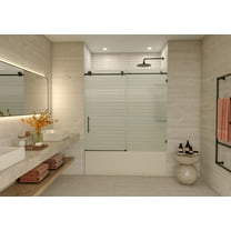 Glass Warehouse Bflsld-60-L Galaxy 60" High X 60" Wide Sliding Frameless Shower Door -