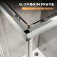 thumbnail image 4 of Sunny Shower 34" x 34" x 72" Corner Entry Shower Enclosure with Sliding Doors, Bright Silver Finish, 4 of 10