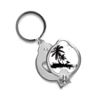 thumbnail image 1 of Beach Coconut Tree Illustration Pattern Finger Nail Clippers Scissor Stainless Steel Cutter, 1 of 3