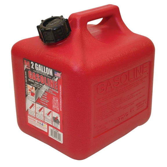 Stens 2 Gallon Plastic Gasoline Fuel Can