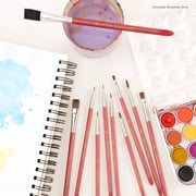 Royal & Langnickel Assorted Shapes Synthetic Camel Watercolor Art Brushes 10 Pieces