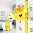 thumbnail image 3 of 3D Movable Cartoon Children Height Ruler, Baby Growth Height Chart, Child Height Ruler, Growth Chart Wall Decoration with Animal Shape Movable Magnetic Sticker Household, 3 of 8
