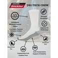 thumbnail image 5 of Dickies Men's Dritech Crew Sock, 6 Pack White Greypad Size 6-12, 5 of 5