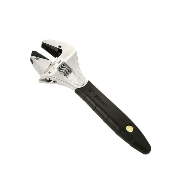Llave de trinquete de acero al carbono Herramientas de mano ajustables para reparar llave para tuercas con tubos de escala Tubos espirales Tuerzos 8 '' 12 ''