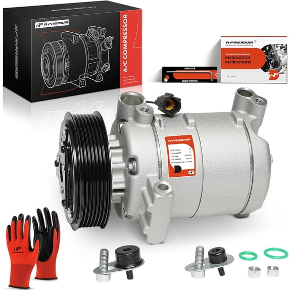 A-Premium AC Compressor with Clutch Compatible with Nissan Frontier 2005-2019 Xterra 2005-2015 V6 4.0L