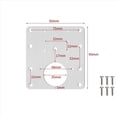 thumbnail image 2 of Kit de Placa de ReparacióN de Bisagra del Gabinete de 24 Piezas con Tornillos, Soportes de ReparacióN de Bisagra de la Puerta del Armario Oculto de Acero Inoxidable, 2 of 5