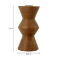 thumbnail image 4 of Sequence Small Wooden Candle Holder Brown Brown, 4 of 4