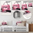 thumbnail image 4 of Designart "Stylish Bag And Perfum Black And Pink II" Fashion Metal Art Living Room, 4 of 5