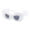 White, variant on Plush Fuzzy Cat Eye Sunglasses Eyeglasses Vintage Style Cute Eyewear Sun Glasses Violet