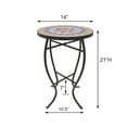 thumbnail image 2 of Jiallo Faux Rattan Basket Chair Set With Mosiac Accent Table, 2 of 4