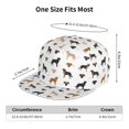 thumbnail image 4 of Kdxio Labrador Retriever Dog Print Snapback Hat for Men Women,Adjustable Baseball Cap, 4 of 7