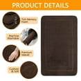 thumbnail image 3 of Semfri 20 x 32 inch Bathroom Rug Memory Foam Bathroom Mat Absorbent Bathroom Mat and Rug for Toilet Shower Sink Brown, 3 of 8