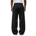 thumbnail image 5 of Men's Solid Color Pocket Drawstring Elastic Waist Casual Fashion Jogger Pants, 5 of 5