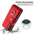 thumbnail image 5 of Compatible for Samsung Galaxy A15 Case with Card Holder, Wallet Case for Women Men with Rotation Finger Ring Stand, Accordion Style PU Leather Shockproof Case for Galaxy A15, Red, 5 of 7