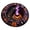 B, variant on Halloween Round Area Rug Ghost Staircase Well Cute Spooky 3D Illusion Floor Mat Quality Decor