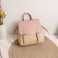 thumbnail image 2 of Necvior Straw Backpack Chic Handbag Cute Small Backpack Casual Holiday Daypack for Women, 2 of 20