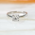 thumbnail image 5 of SOLITAIRE JEWELS 0.70CT Round Solitaire Moissanite Engagement Ring In Solid 14K White Gold, 5 of 7