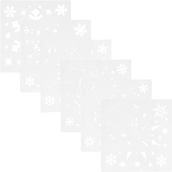 HIAKDOFT 6Pcs Drawing Stencils for Teens and Adults Reusable Templates for