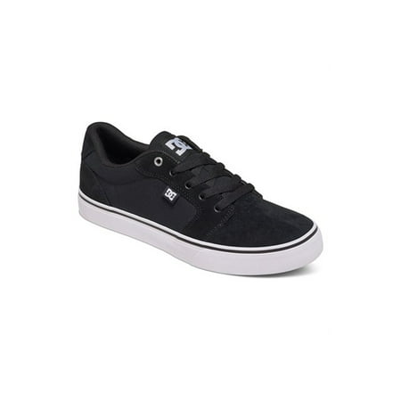 - DC Men's Anvil Lace Up Skate Sneakers Black Suede Canvas 9.5 D