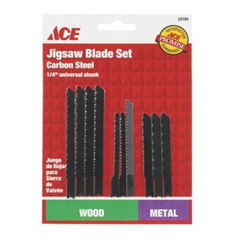 Jig Saw Blade Set 10 Piece Ace Saw Blades 100289 082901231844