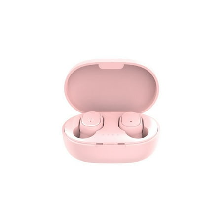 Clearance Under 10$! Wireless Earbuds Bluetooth 5.3 Earbuds Stereo Bass Bluetooth Sports Headphones in Ear Noise Cancelling Mic With Mini Charging Case Ear Buds Pink