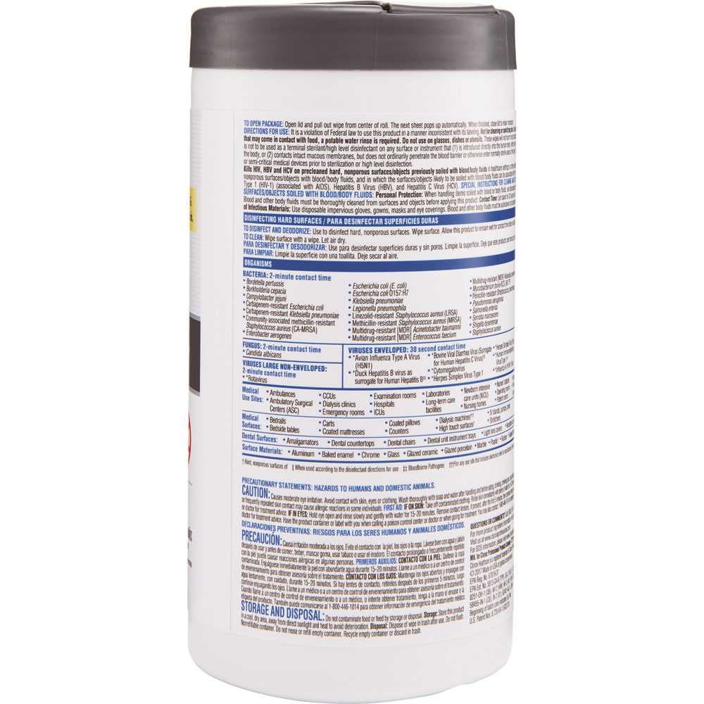 VersaSure 6 in. x 5 in. 1-Ply Cleaner Disinfectant Wipes - Fragranced White