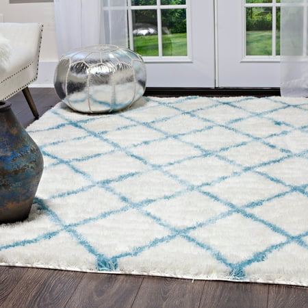 10'10 Inch Rug - Home Dynamix Carmela Collection Contemporary Diamond Area Rug