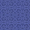 thumbnail image 1 of Ahgly Company Machine Washable Indoor Square Transitional Sapphire Blue Area Rugs, 8' Square, 1 of 7