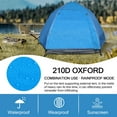 thumbnail image 4 of JIAN YA NA Instant Tent, Outdoor Camping Tent for 3-4 Person,  Automatic Pop Up Tent with Mosquito-proof Screens (Blue), 4 of 10