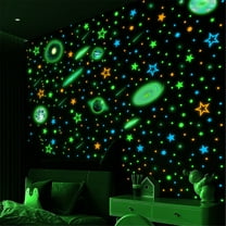 TXFQZL Glow in The Dark Stars Wall Decals & Stickers (50 Pack)