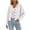 White, variant on Womens Lightweight Chunky Knit Sweaters Fall Drop Shoulder Loose Fit Long Sleeve Button Down Cardigan Wine S-2XL