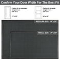 thumbnail image 5 of Vaparinckl Outdoor Mat, Non Slip 24"x35" Doormat, Springy Front Door Welcome Mat, Absorbent Rubber, Mesh Low Profile Dirt Trapper Indoor Rug For Entryway & Outside Entrance, Gray, 5 of 7